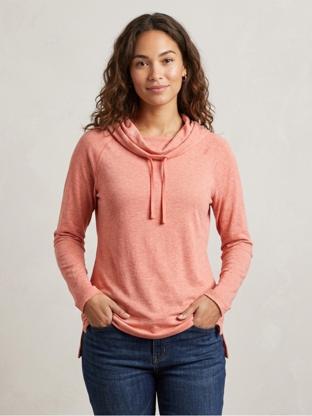 Women’s C9 Cowl Mock Neck Activewear Athleisure Pullover Sweatshirt Size XS